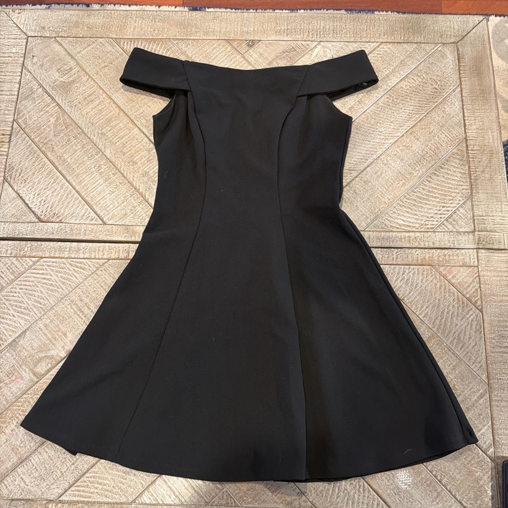 Teeze Me Elegant Black Off-Shoulder Dress